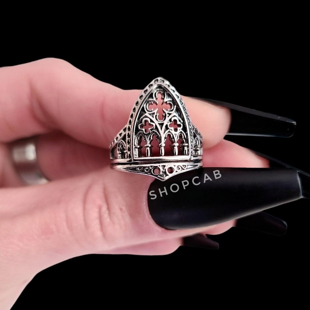 Silver Cathedral Arch Ring